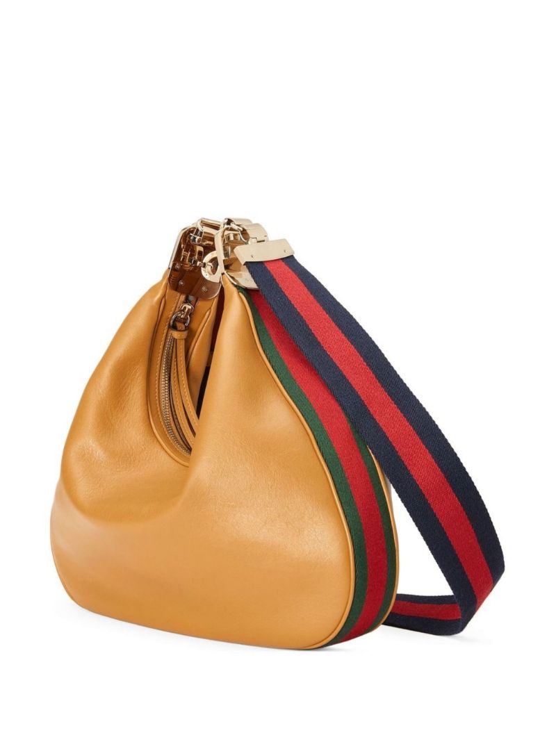 Brown Attache Leather Shoulder Bag