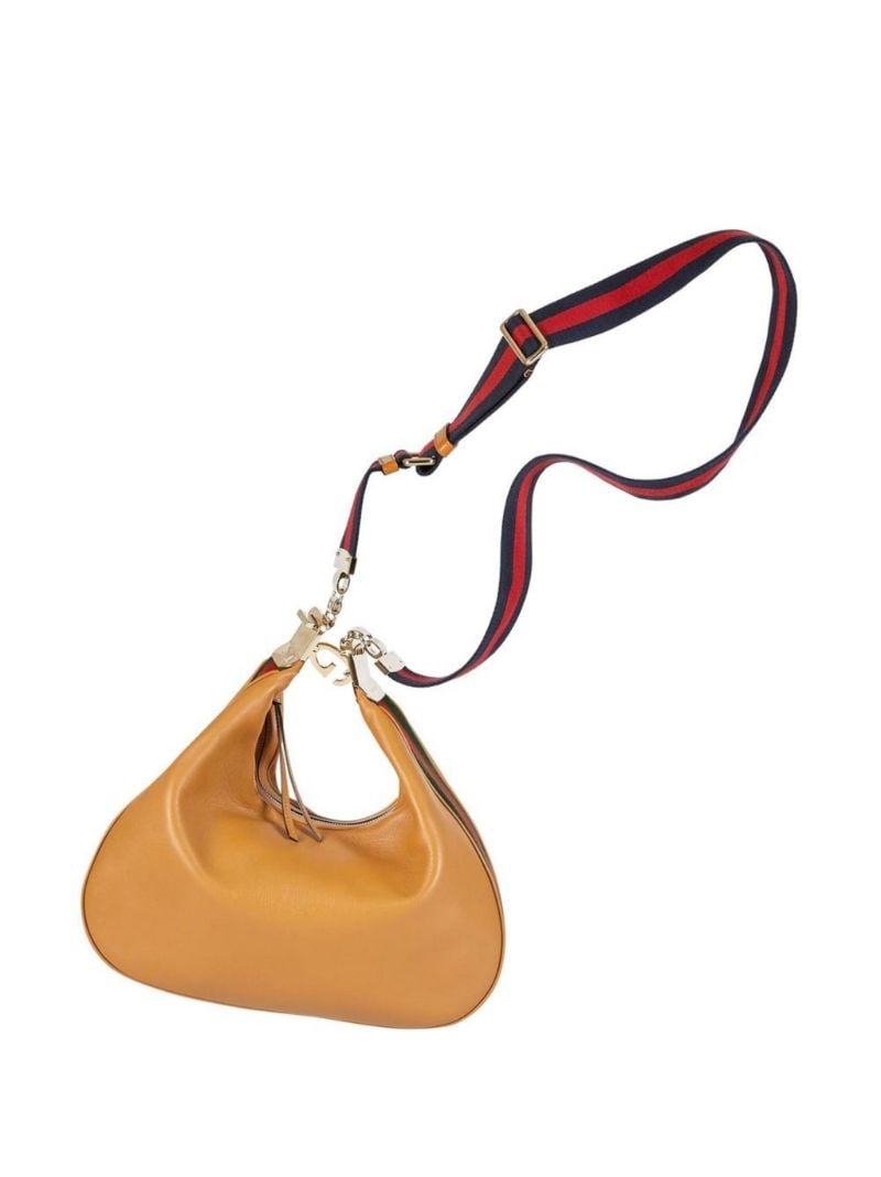 Brown Attache Leather Shoulder Bag