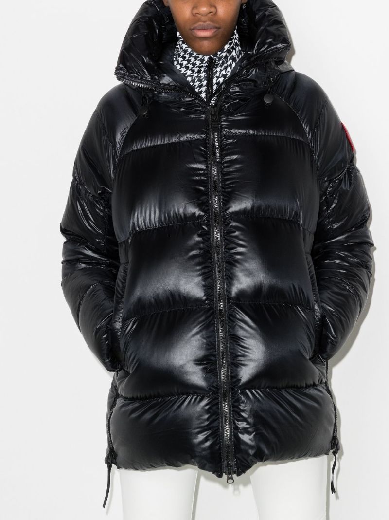 Black Cypress Hooded Quilted Jacket