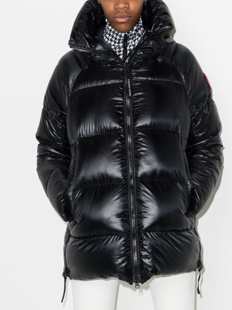 Black Cypress Hooded Quilted Jacket