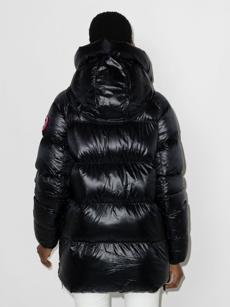 Black Cypress Hooded Quilted Jacket