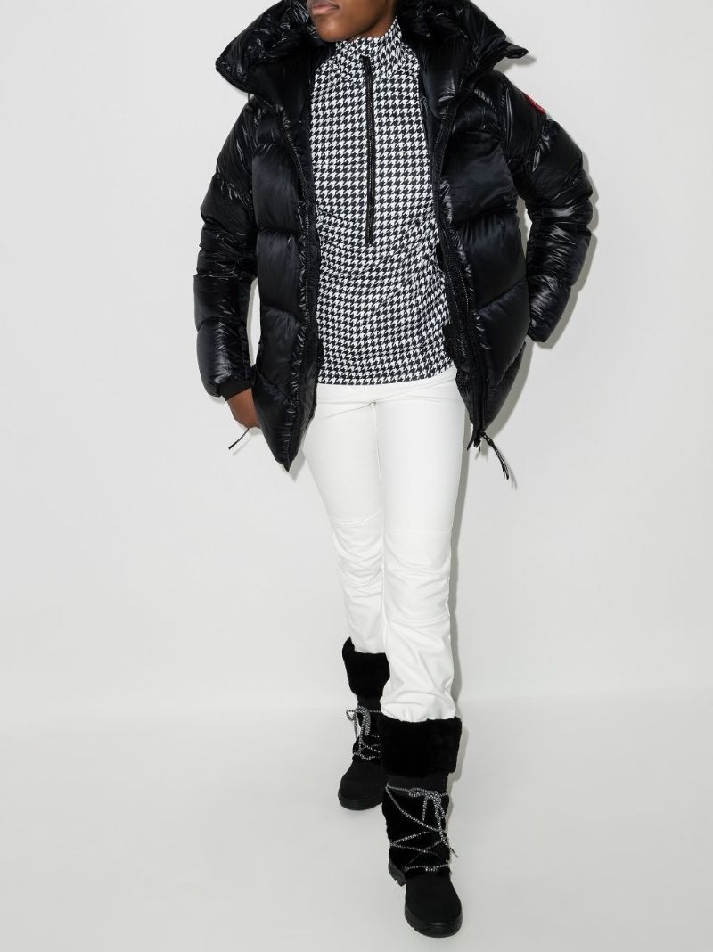 Black Cypress Hooded Quilted Jacket