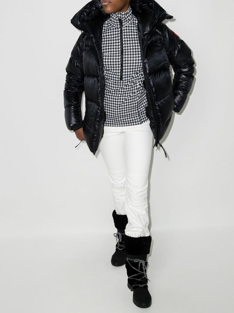 Black Cypress Hooded Quilted Jacket