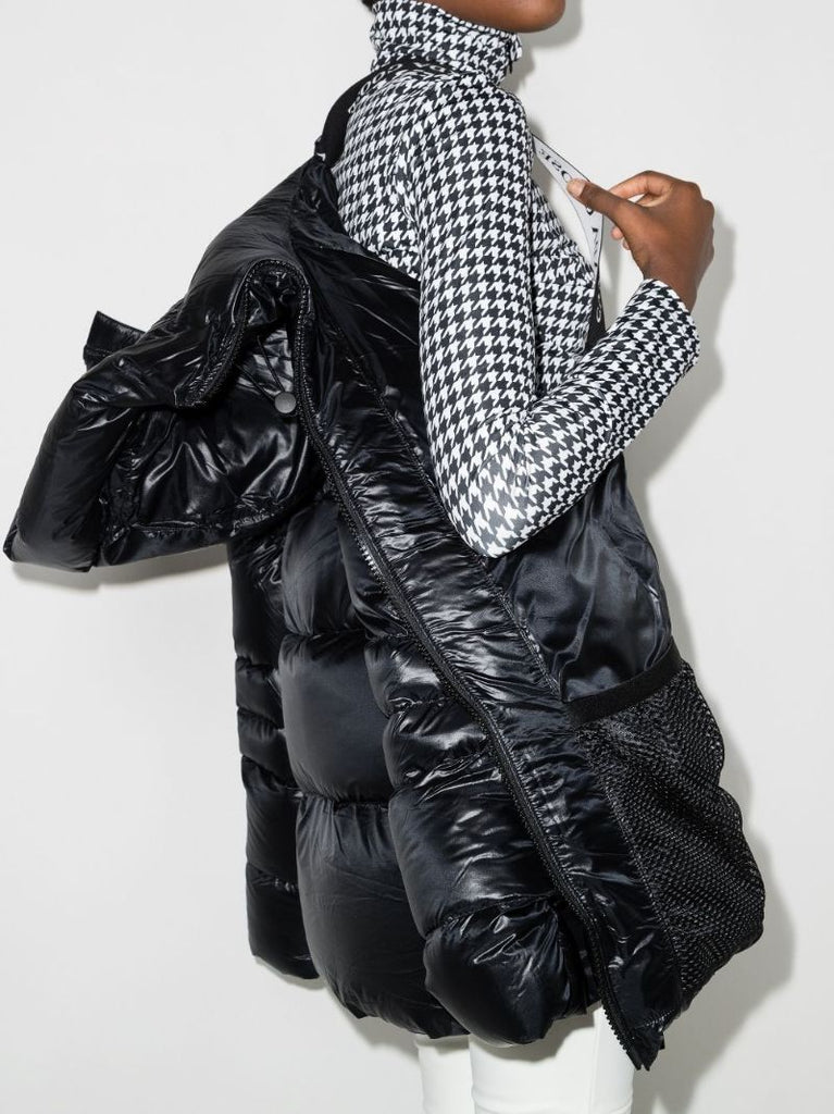 Black Cypress Hooded Quilted Jacket
