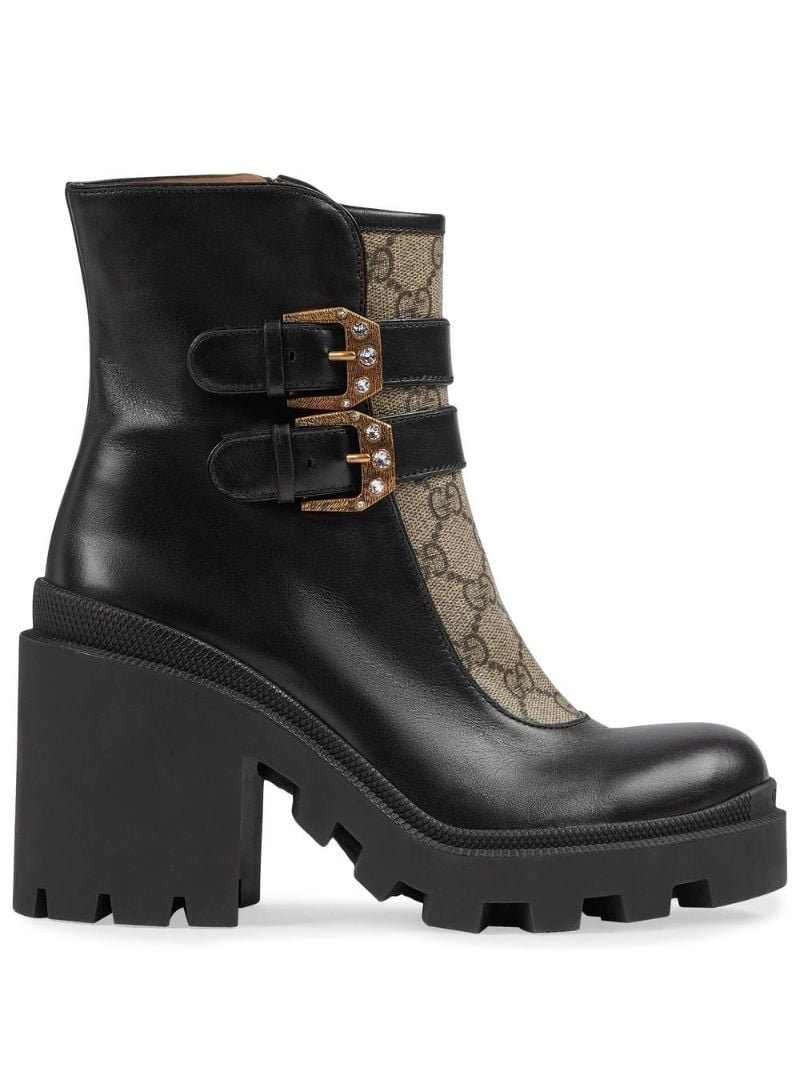 Black Gg Supreme Ankle Boots