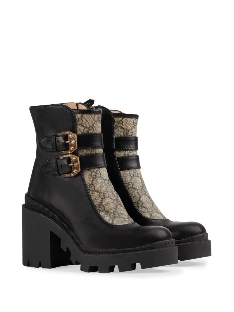 Black Gg Supreme Ankle Boots
