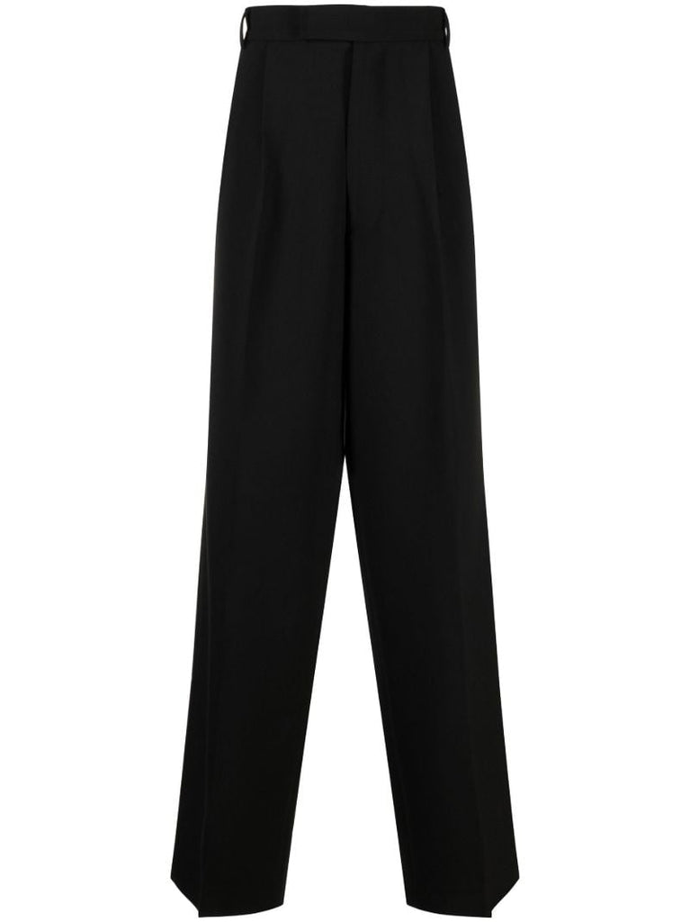 Black Beo Straight-leg Trousers