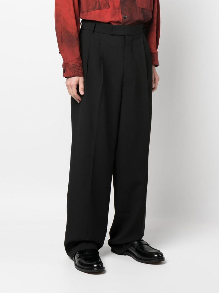 Black Beo Straight-leg Trousers