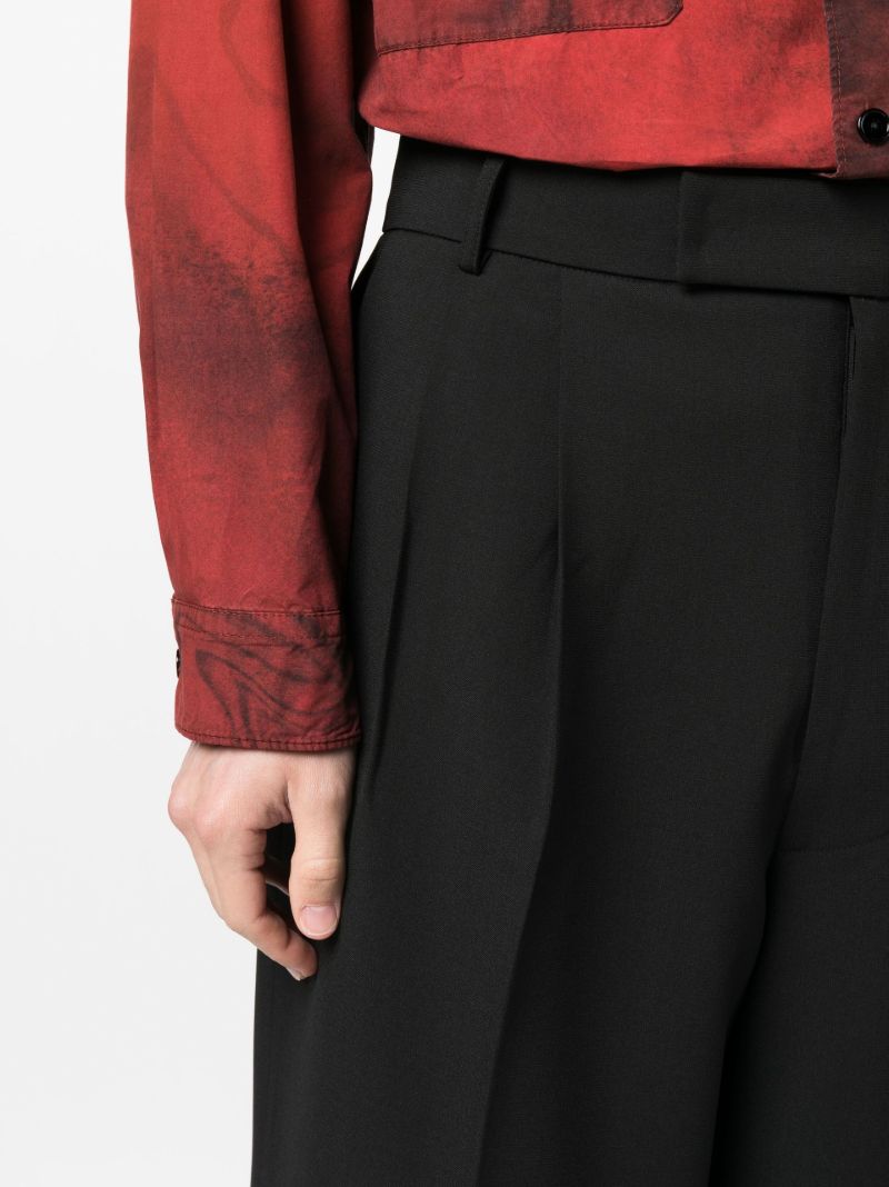 Black Beo Straight-leg Trousers