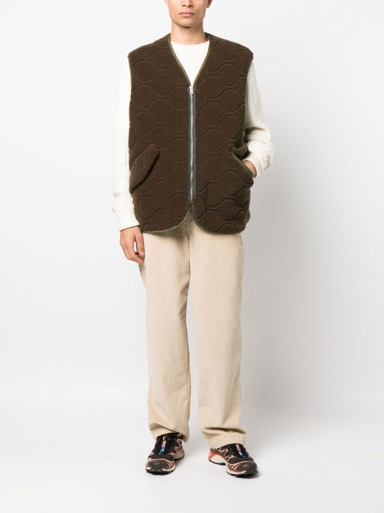 Green Gaby Reversible Quilted Gilet
