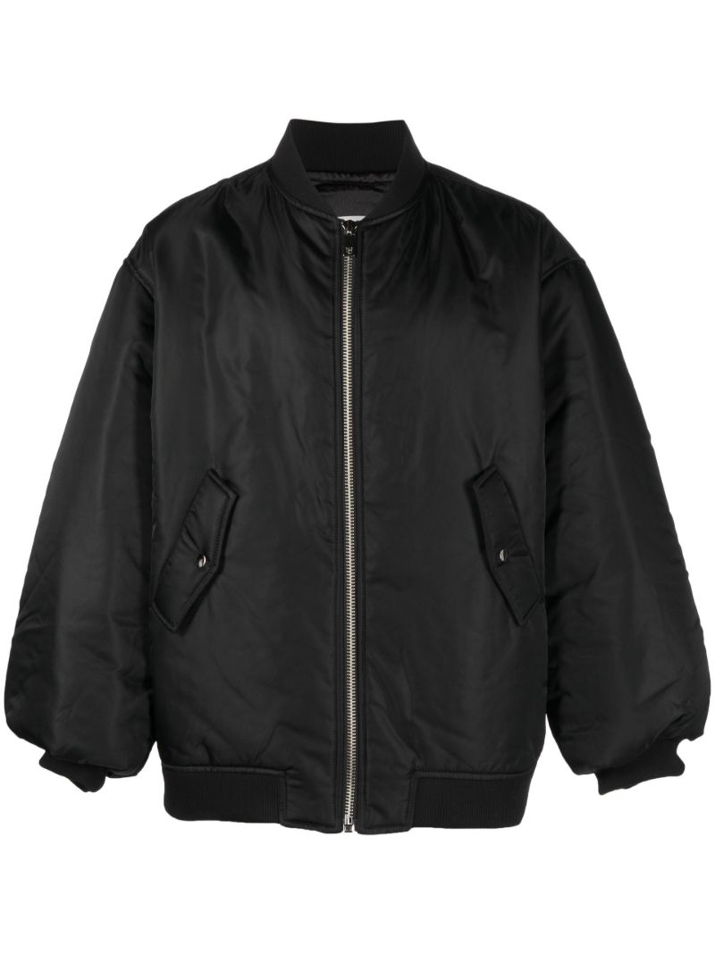 Black Astra Oversized Bomber Jacket