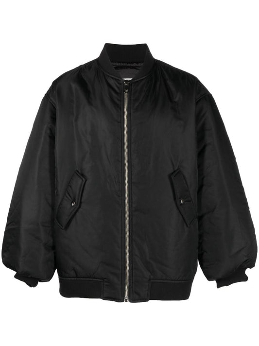 Black Astra Oversized Bomber Jacket