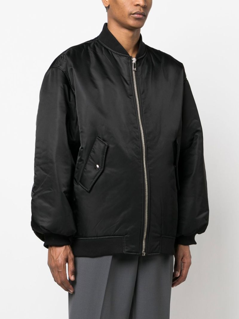 Black Astra Oversized Bomber Jacket