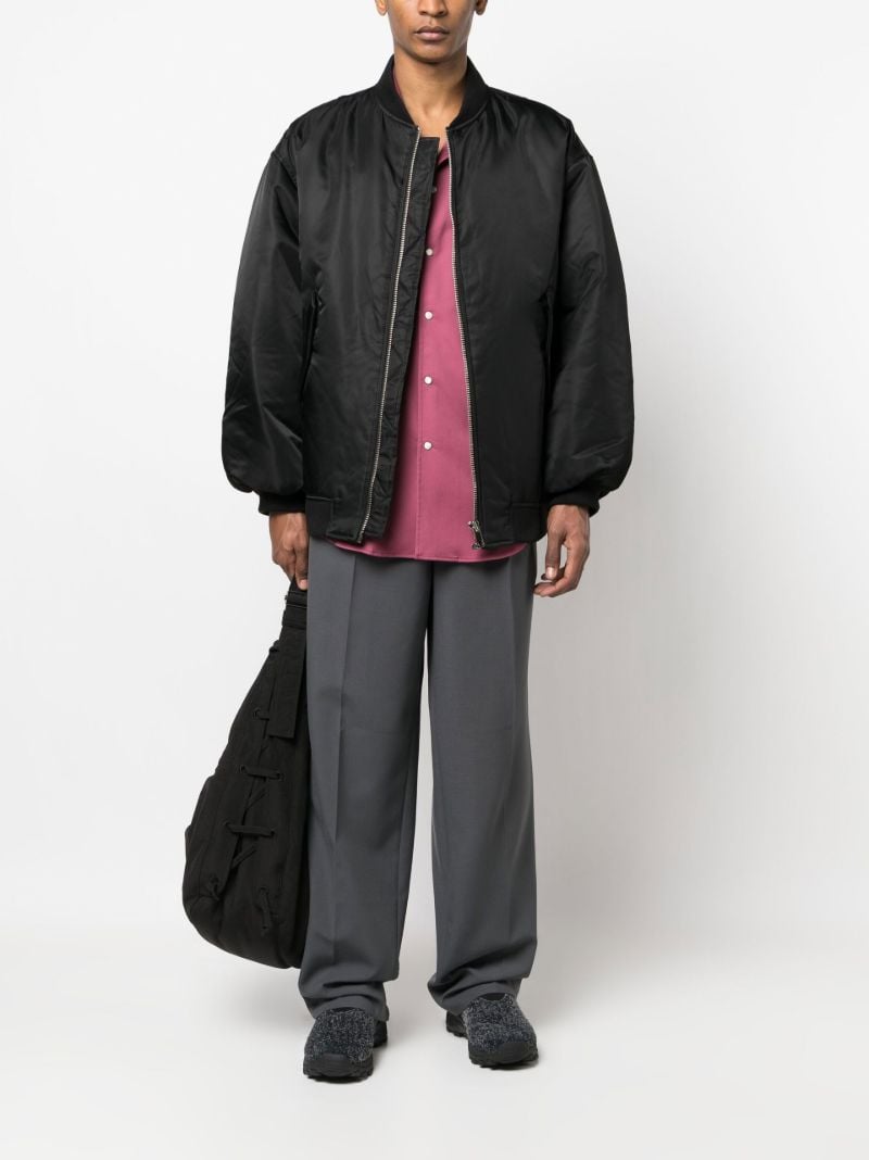 Black Astra Oversized Bomber Jacket