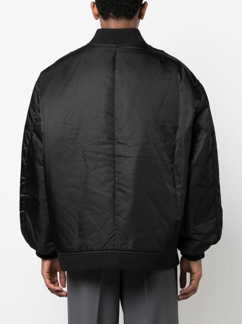 Black Astra Oversized Bomber Jacket