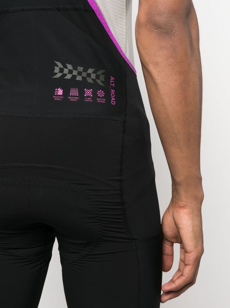 Black Alt Road Cargo Bib Shorts