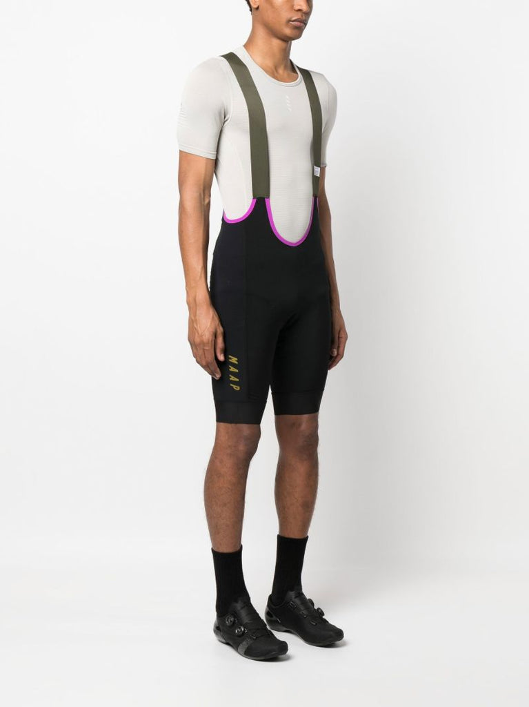 Black Alt Road Cargo Bib Shorts