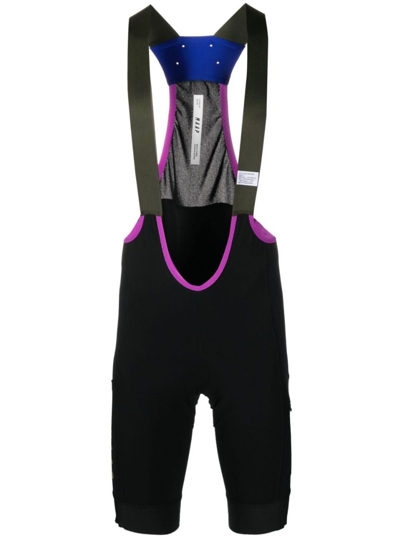Black Alt Road Cargo Bib Shorts