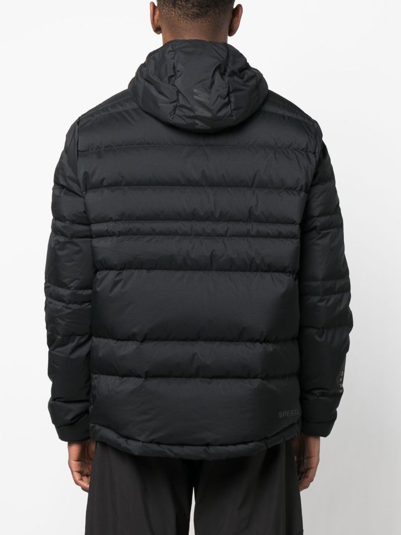 Black Hooded Puffer Jacket