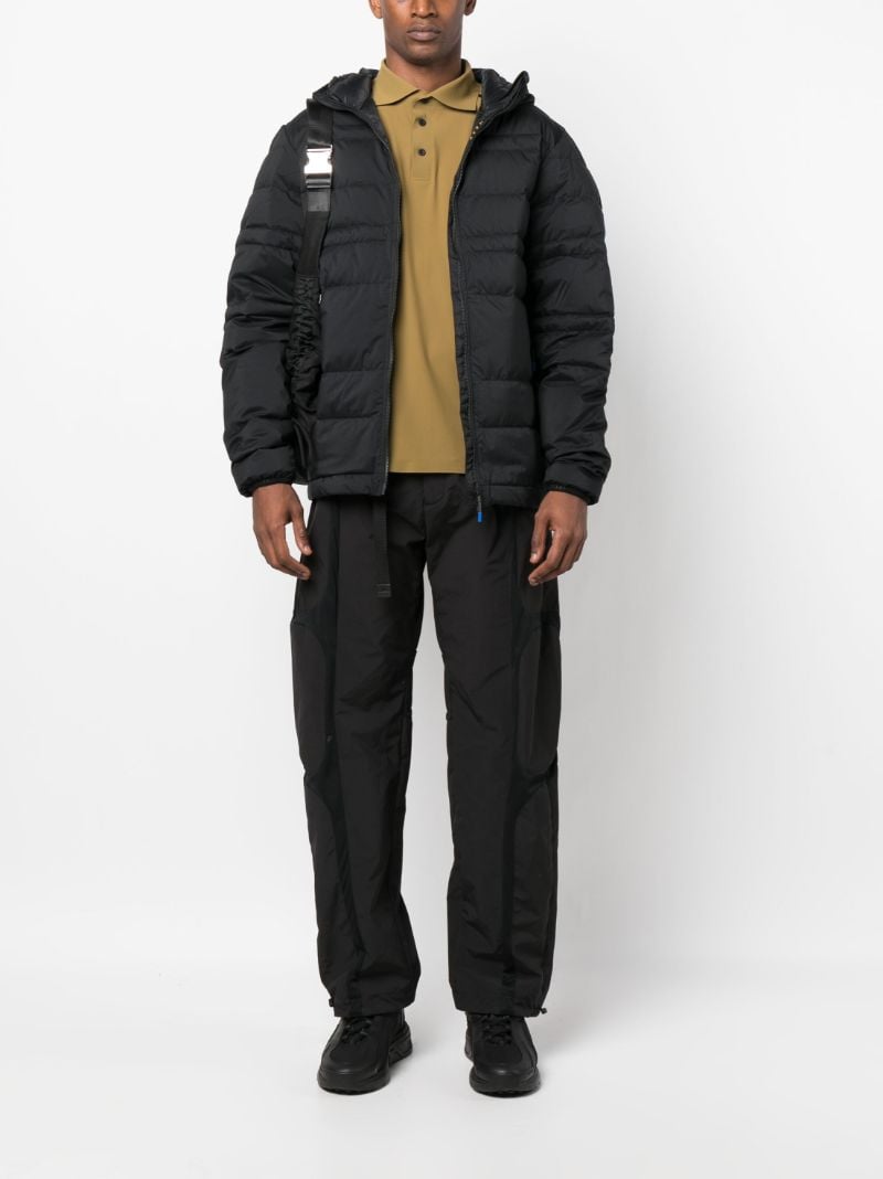 Black Hooded Puffer Jacket