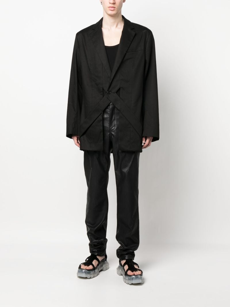 Black Cut-out Blazer