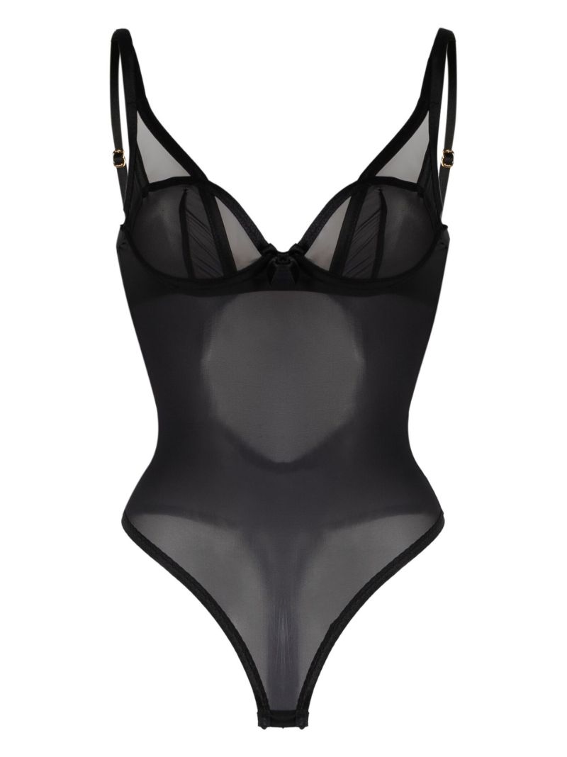 Black Joan Sheer Bodysuit