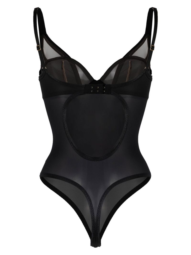 Black Joan Sheer Bodysuit