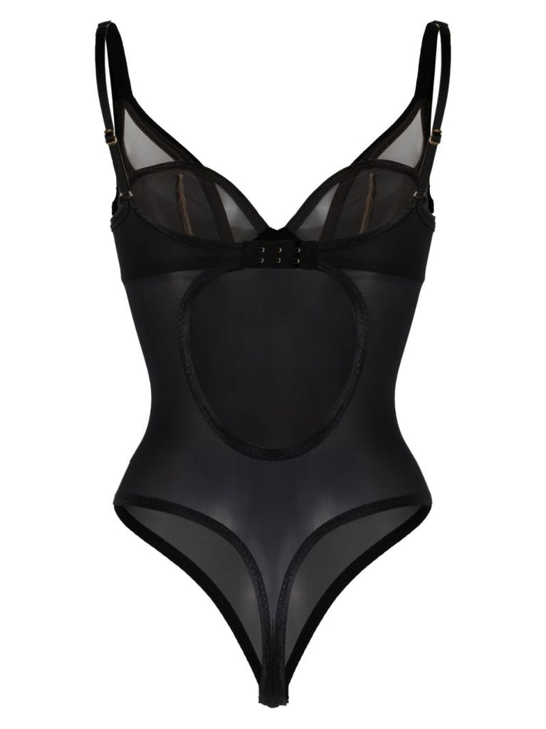 Black Joan Sheer Bodysuit