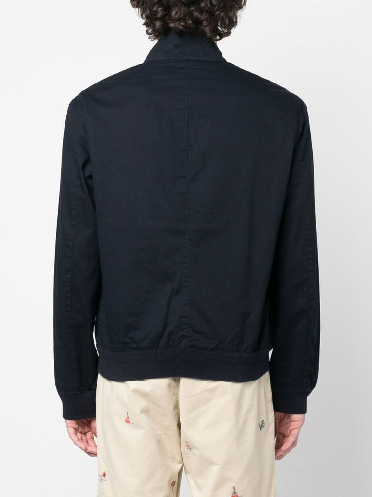 Blue Polo Pony Cotton Bomber Jacket