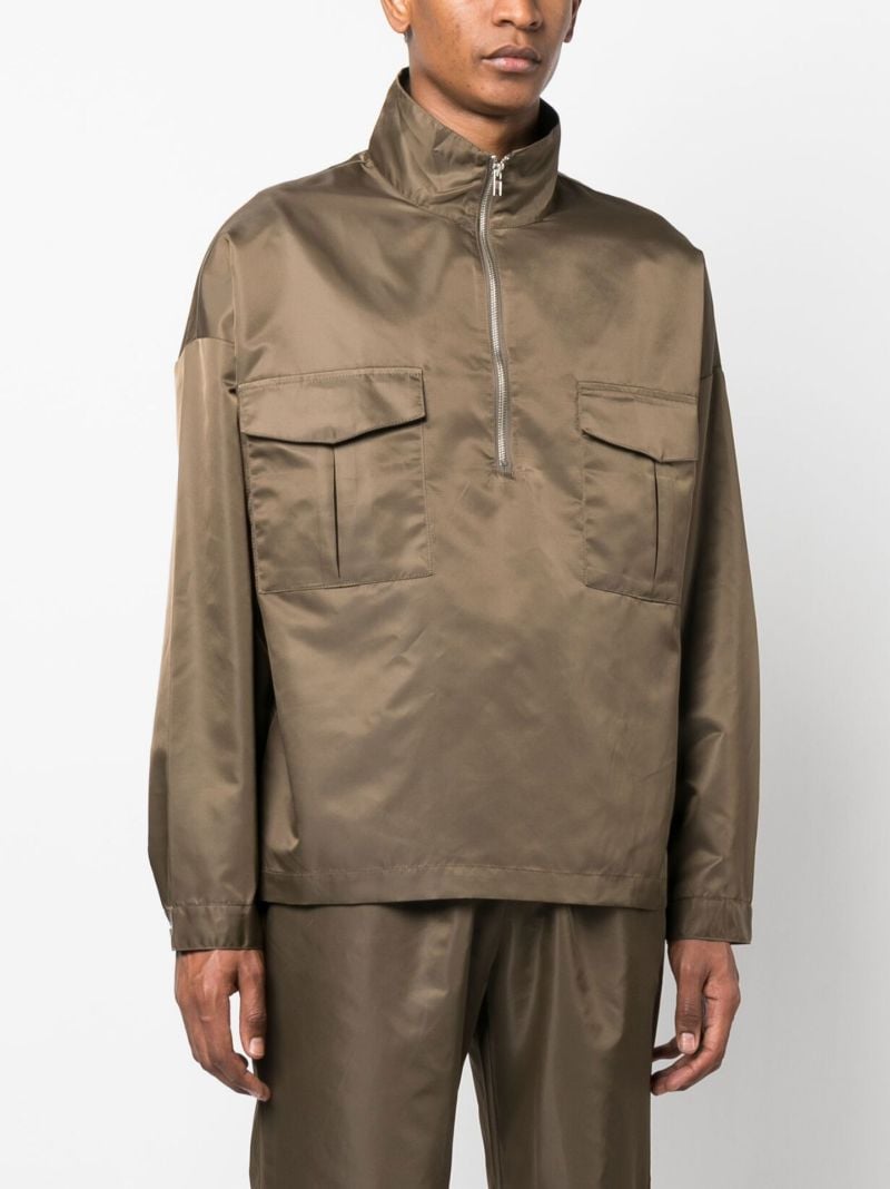 Brown Kevin Oversized Anorak Jacket