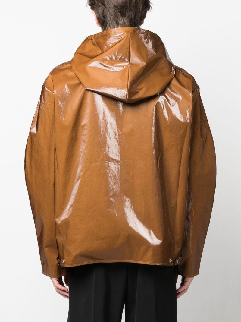 Brown Jukebox Hooded Jacket