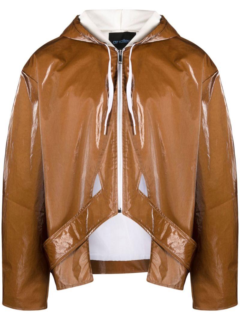 Brown Jukebox Hooded Jacket