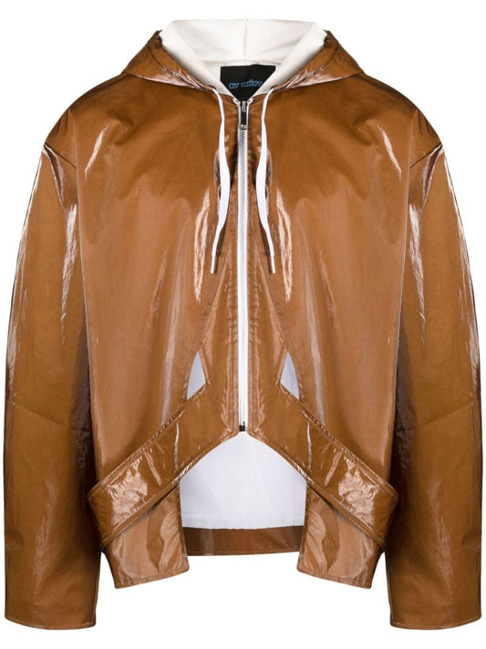 Brown Jukebox Hooded Jacket