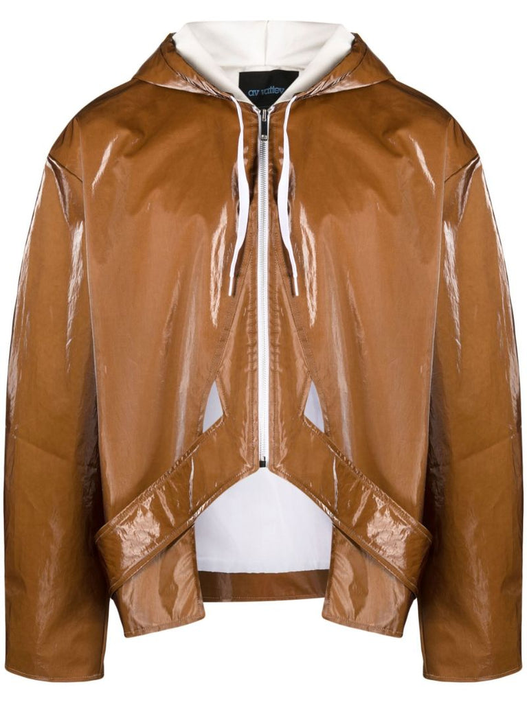 Brown Jukebox Hooded Jacket