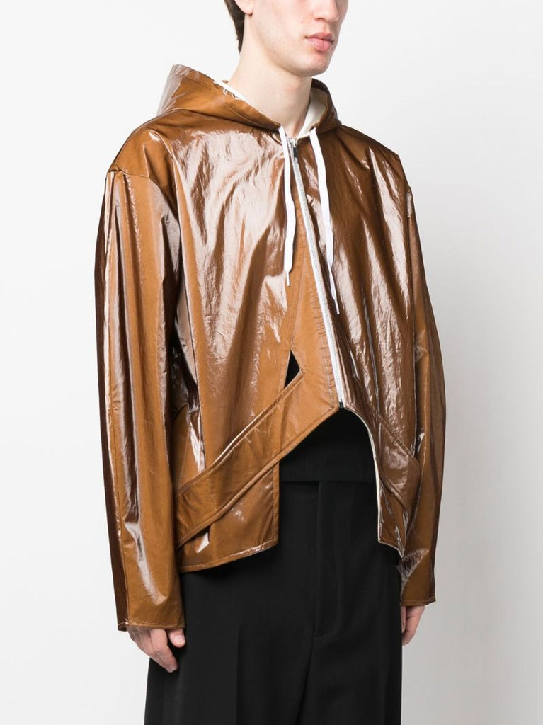 Brown Jukebox Hooded Jacket