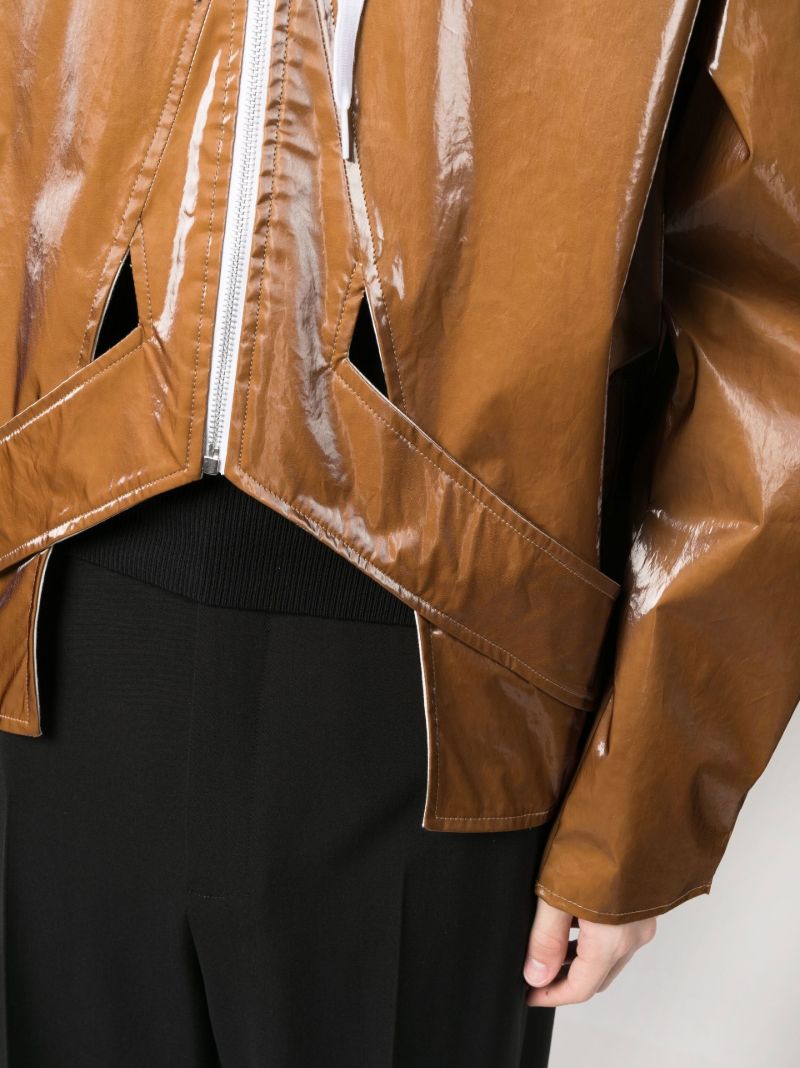 Brown Jukebox Hooded Jacket