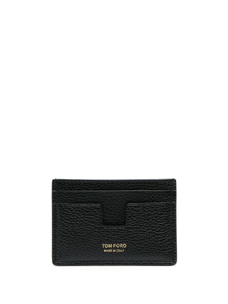Black Leather Card Holder