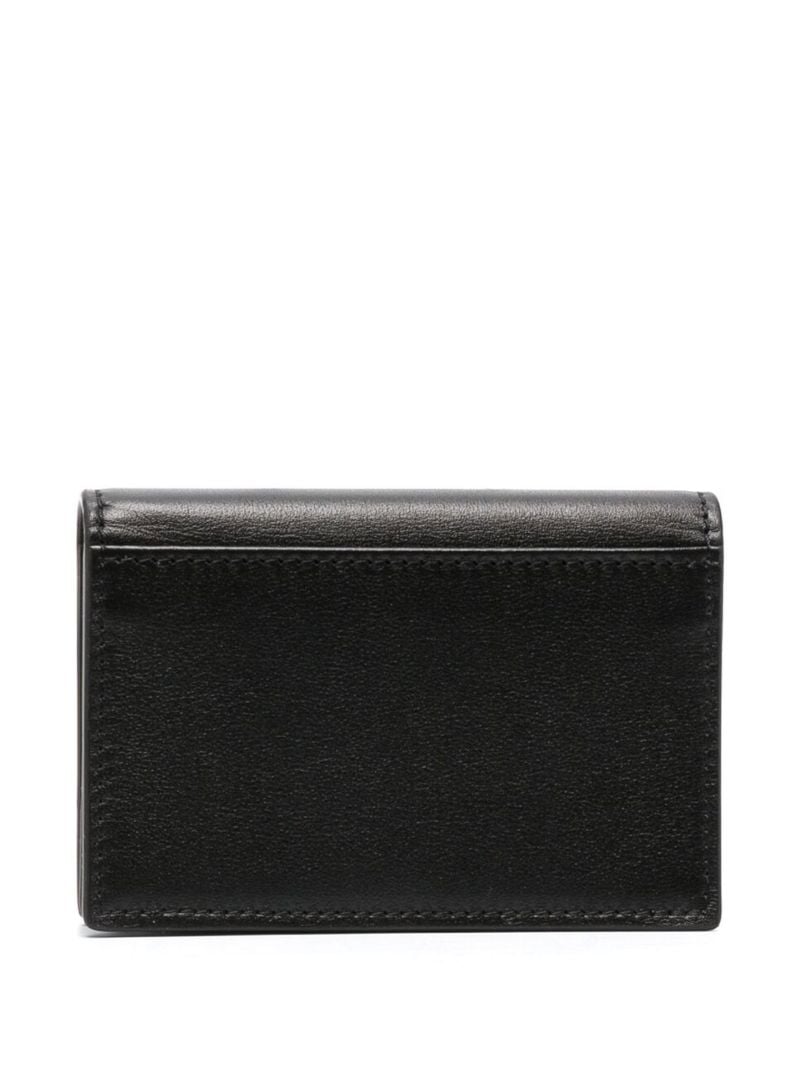 Black Vlogo Leather Card Holder