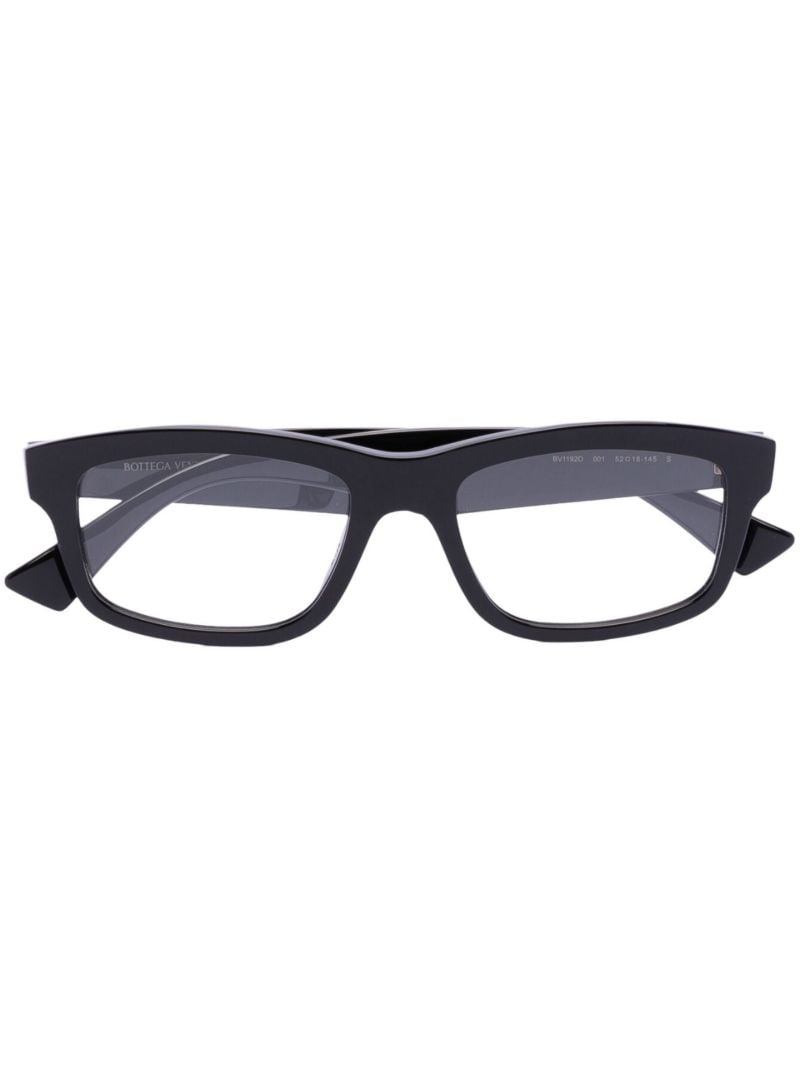 Black Rectangle Optical Glasses