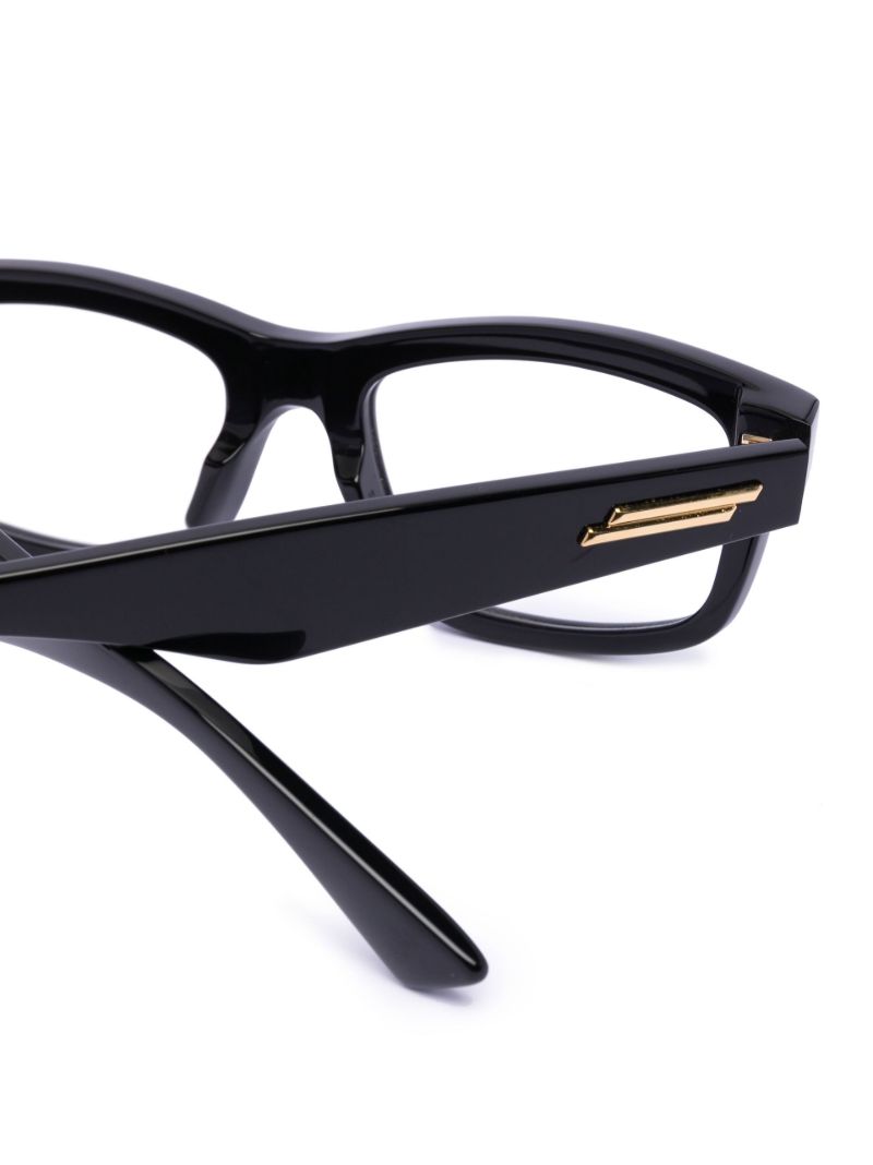 Black Rectangle Optical Glasses
