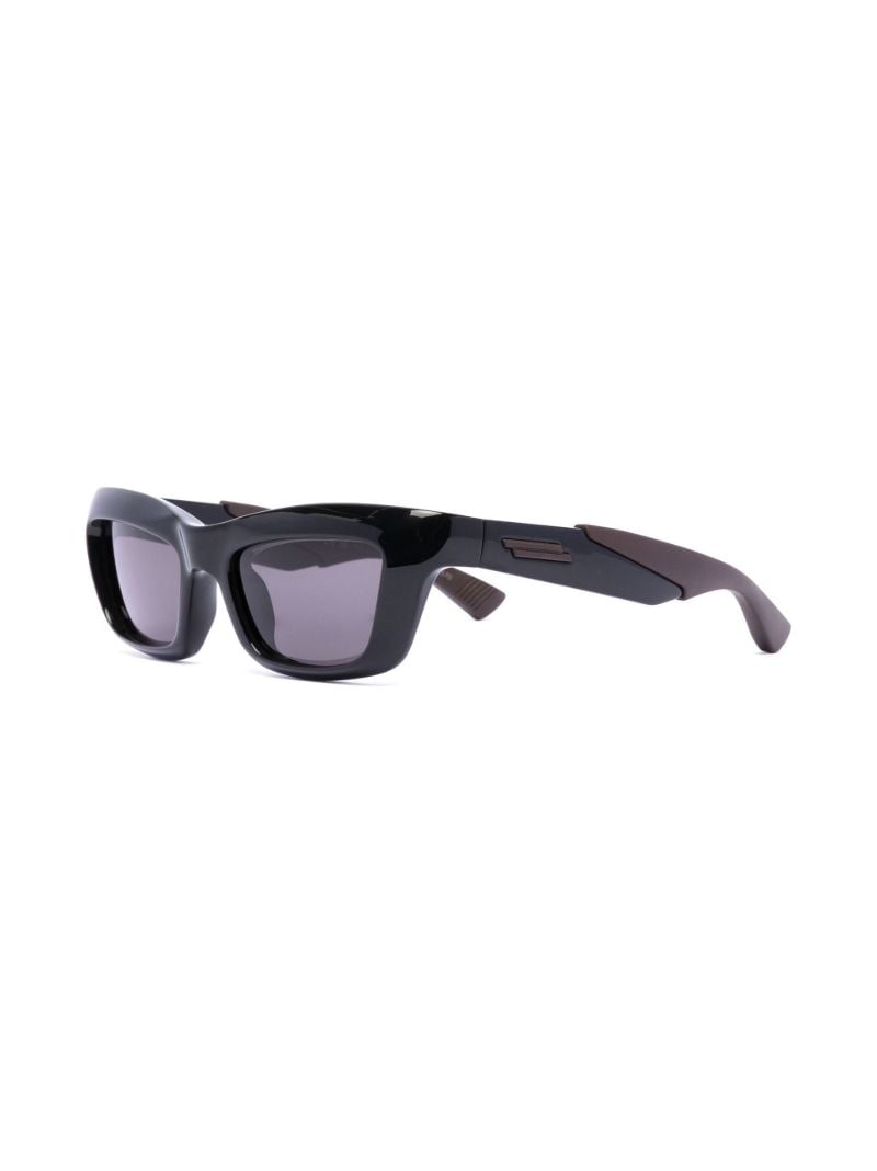 Black Sport Rectangle Sunglasses