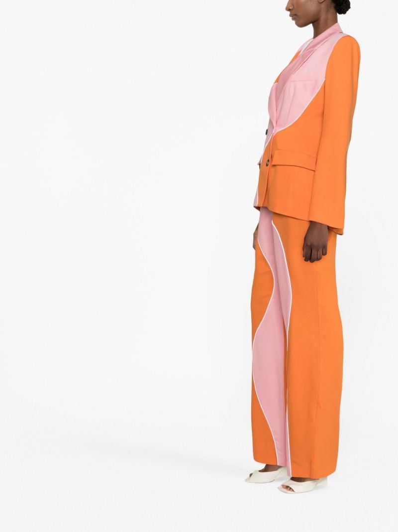Orange Madhu Double Breasted Blazer