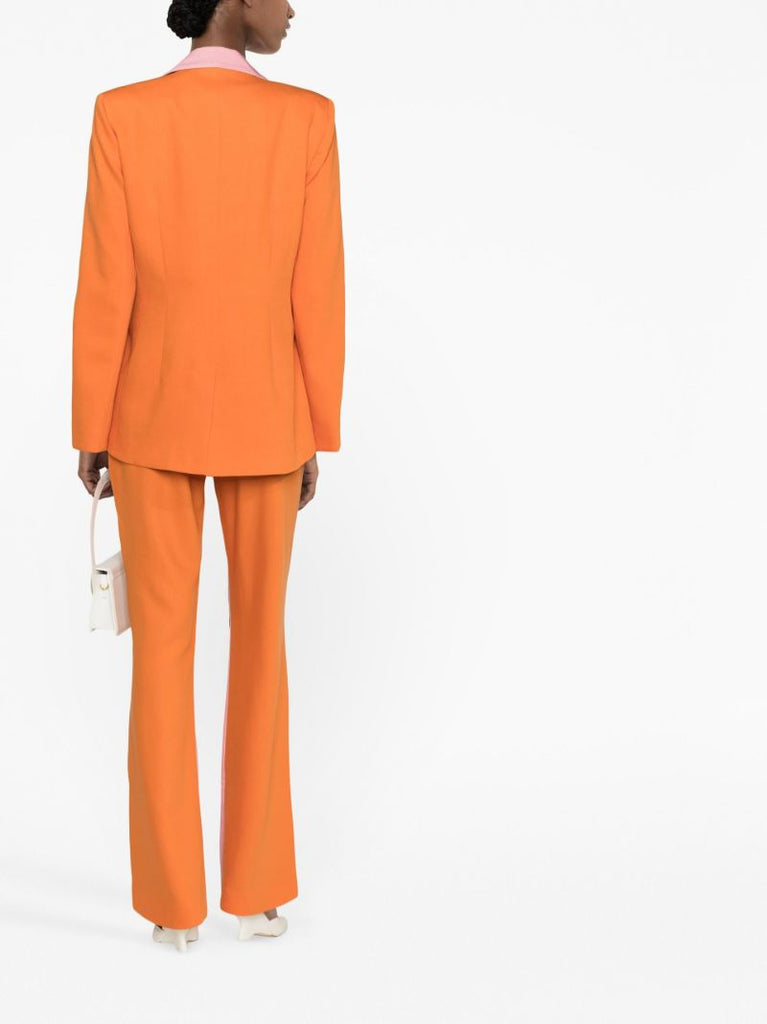 Orange Madhu Double Breasted Blazer