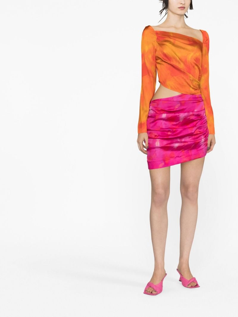 Orange Cut-out Detailed Dress