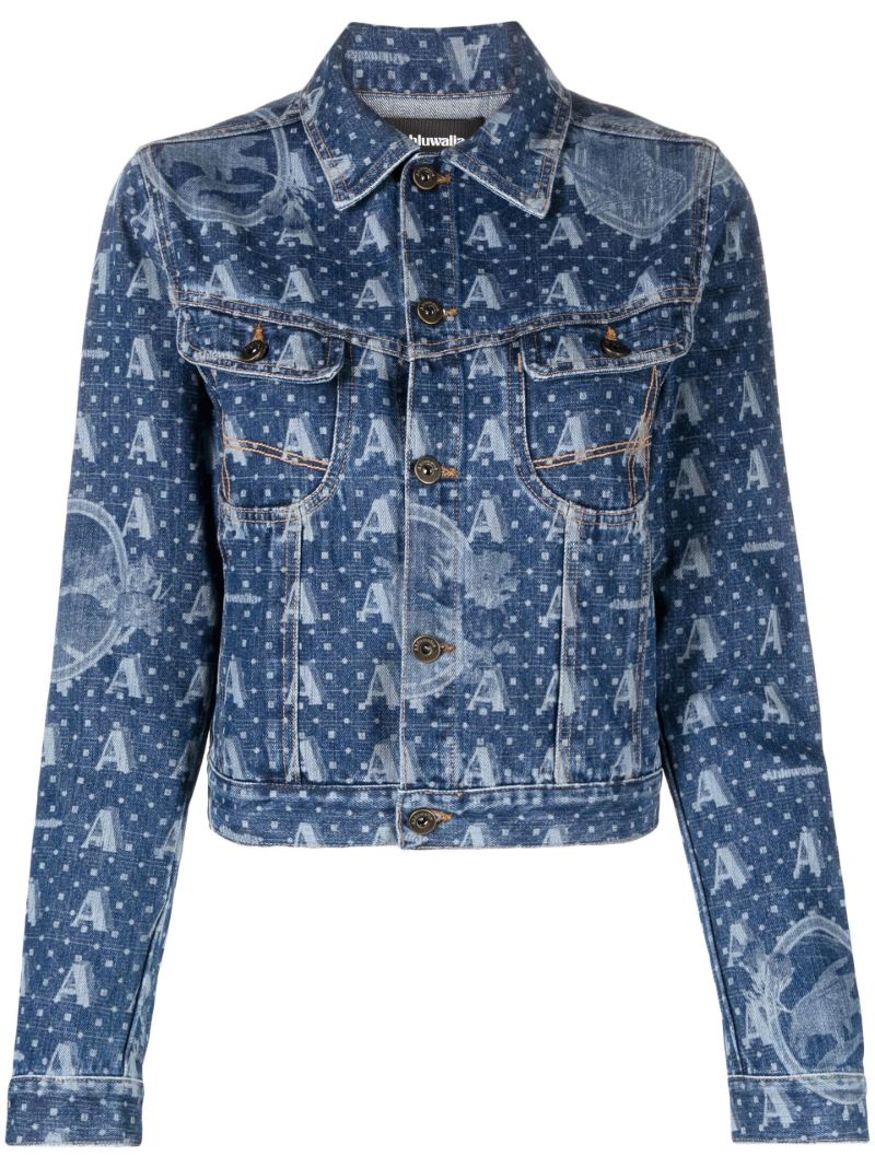 Blue Mombasa Monogram Denim Jacket