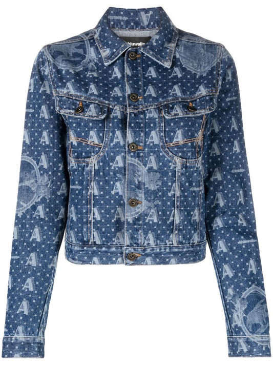 Blue Mombasa Monogram Denim Jacket