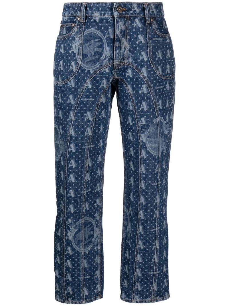 Blue Mombasa Straight-leg Jeans