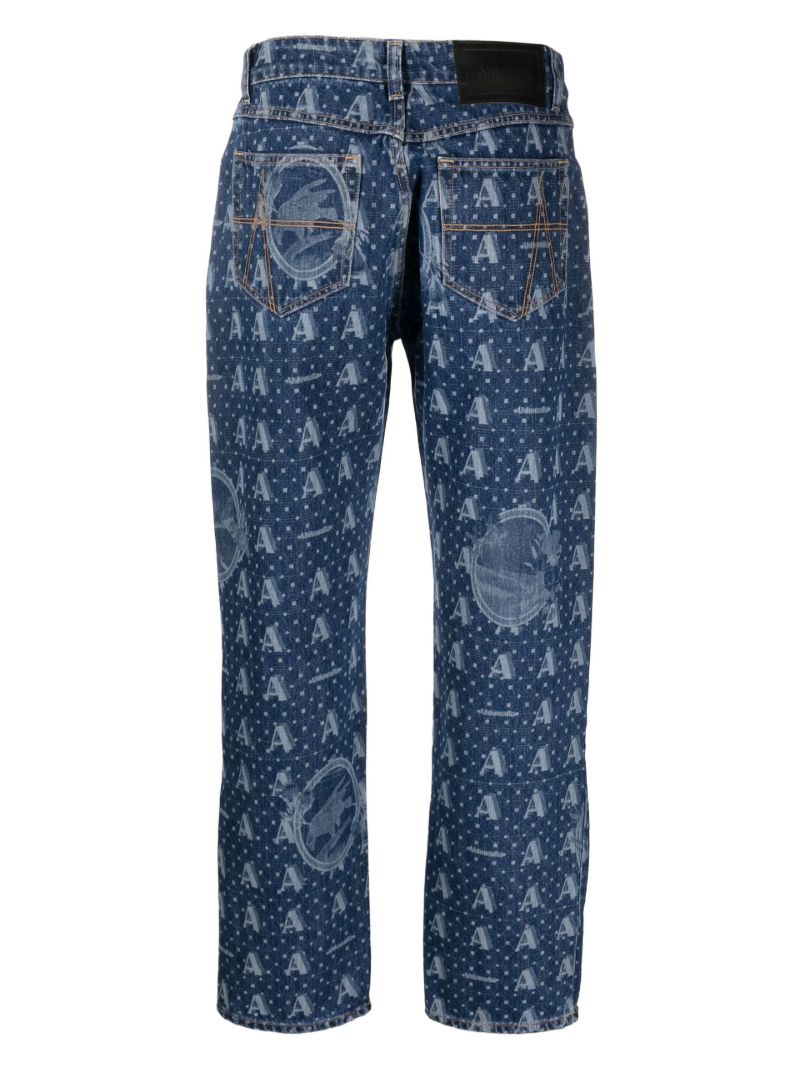 Blue Mombasa Straight-leg Jeans