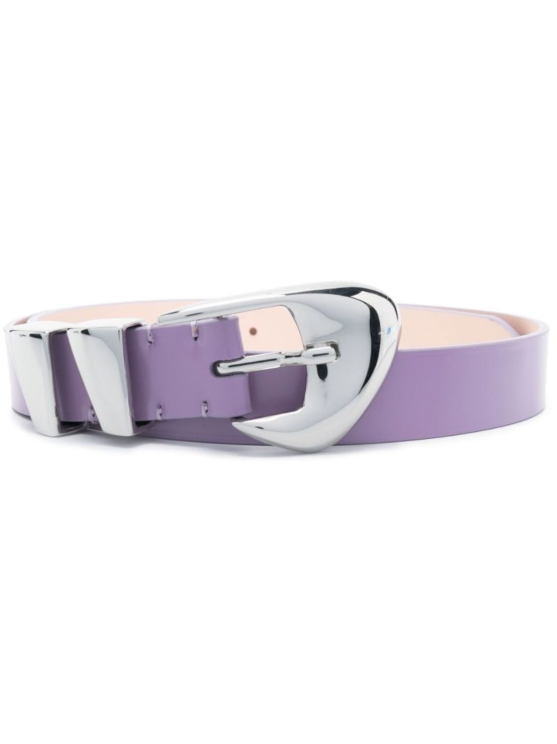 Purple Moore Patent Leather Belt