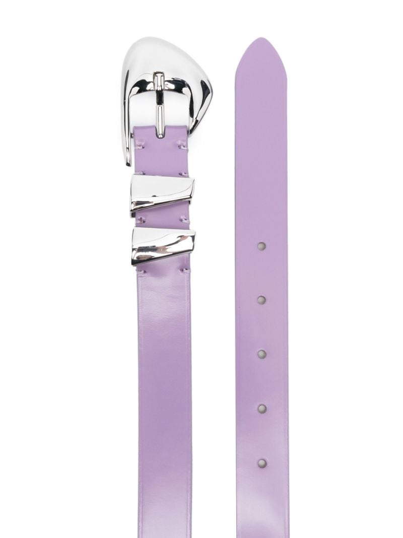 Purple Moore Patent Leather Belt